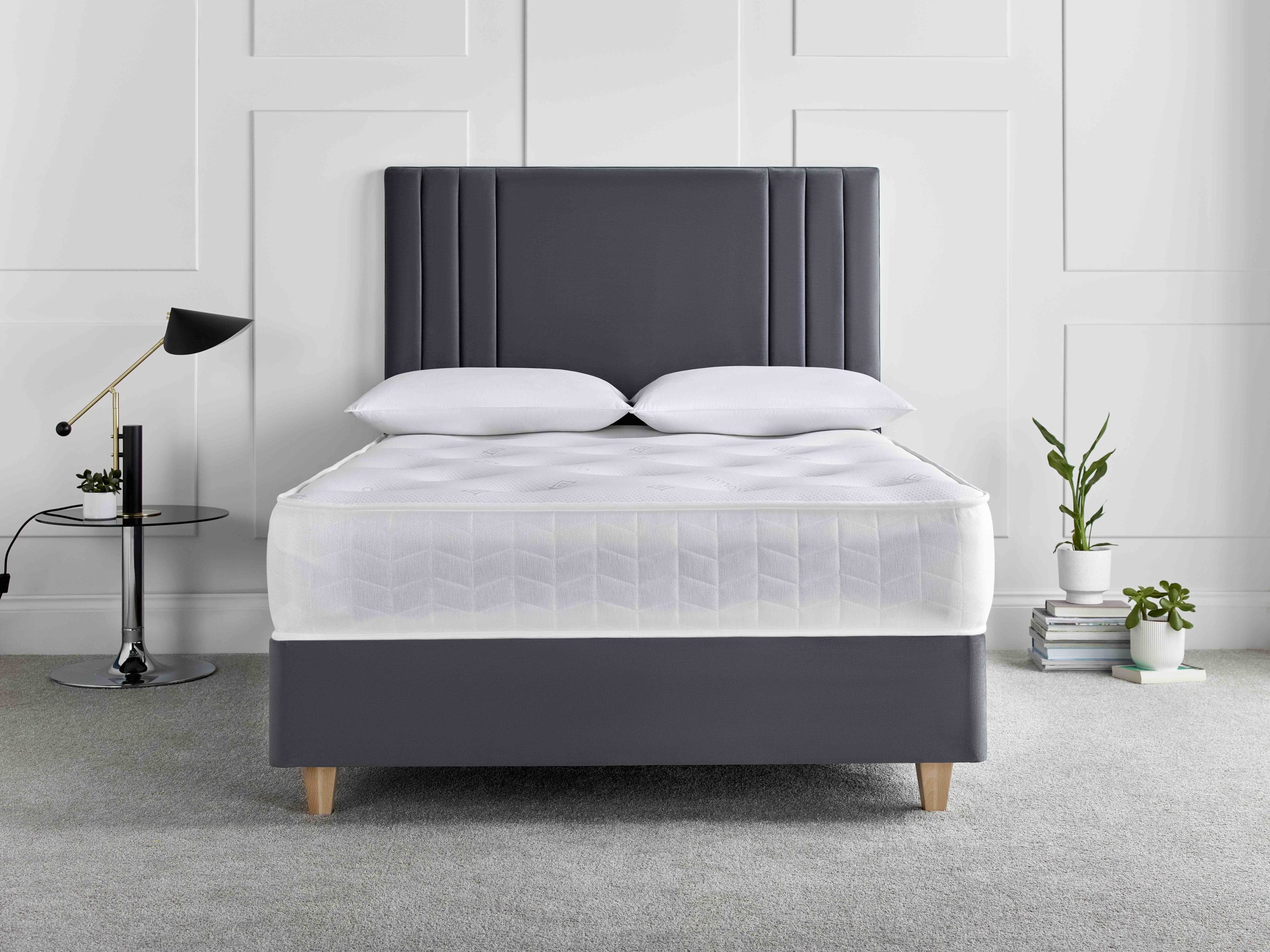 Balmoral Divan Set Dark Grey