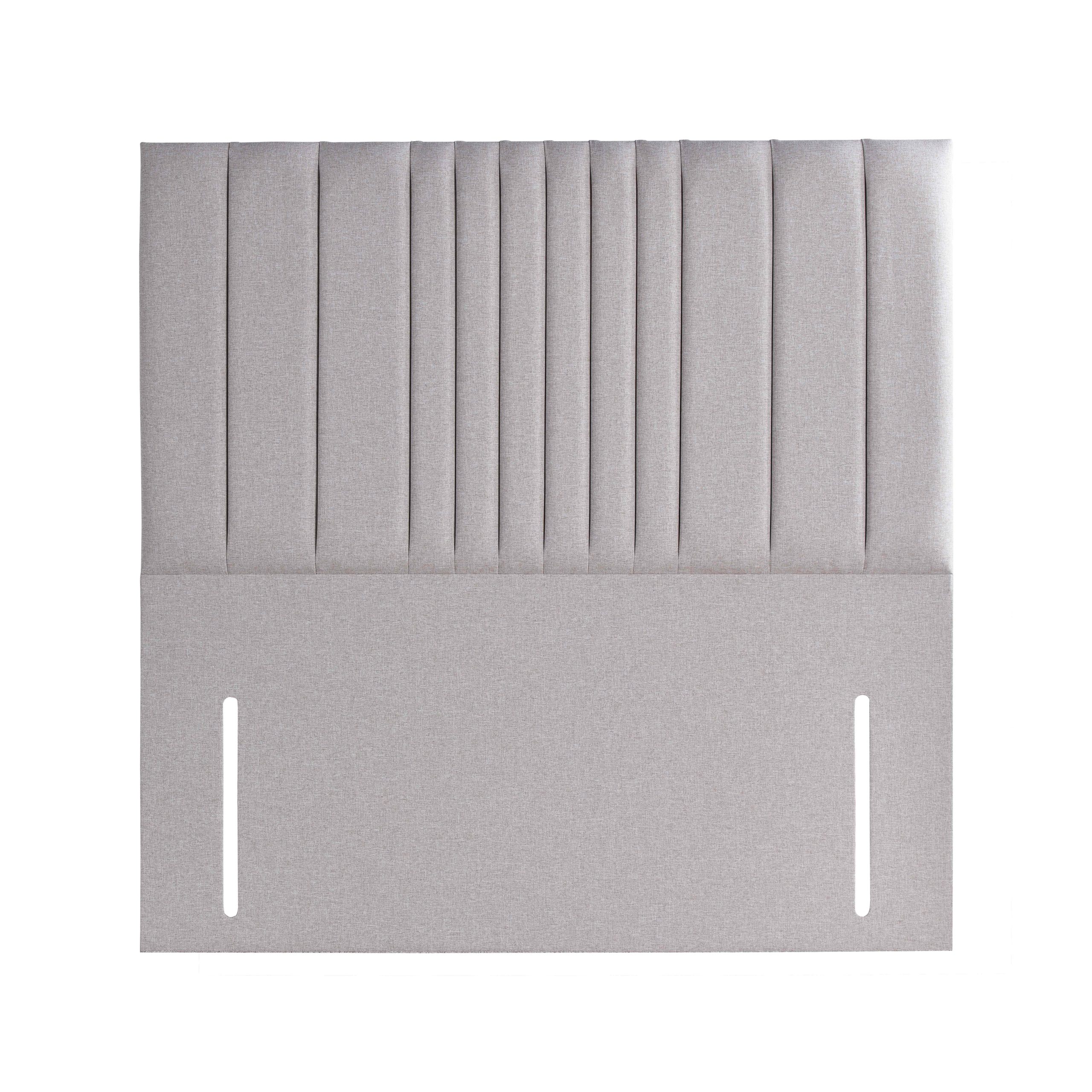 Grey line patterned headboard