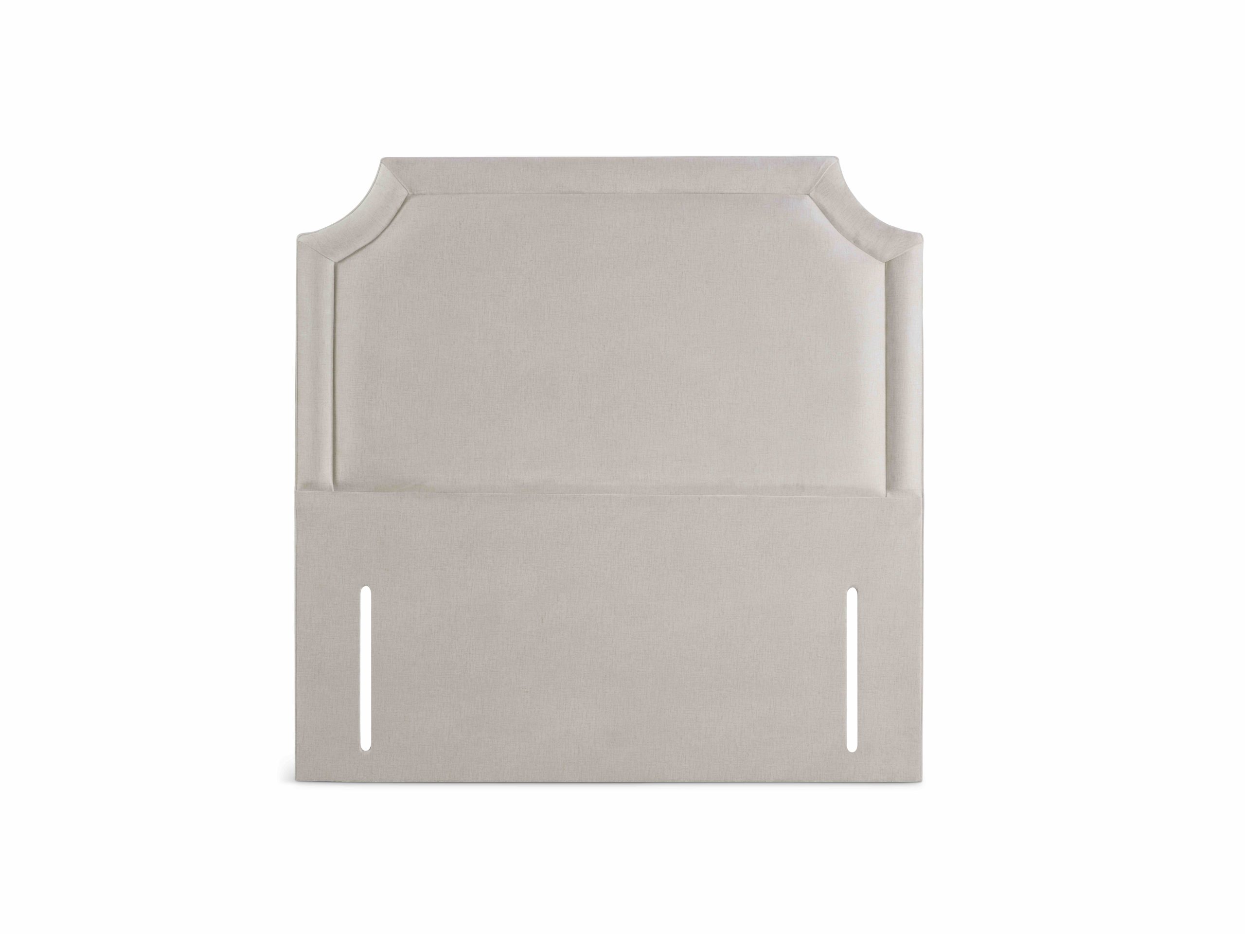 Cream headboard with rounded edges