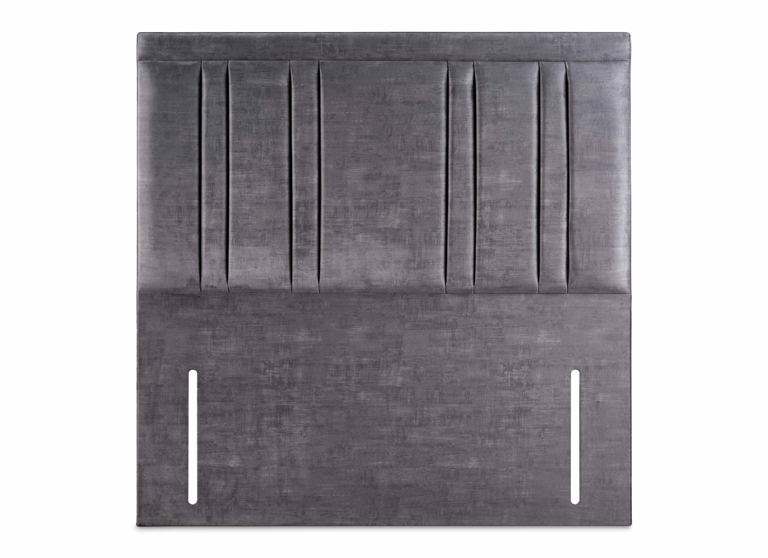 Light grey fabric headboard