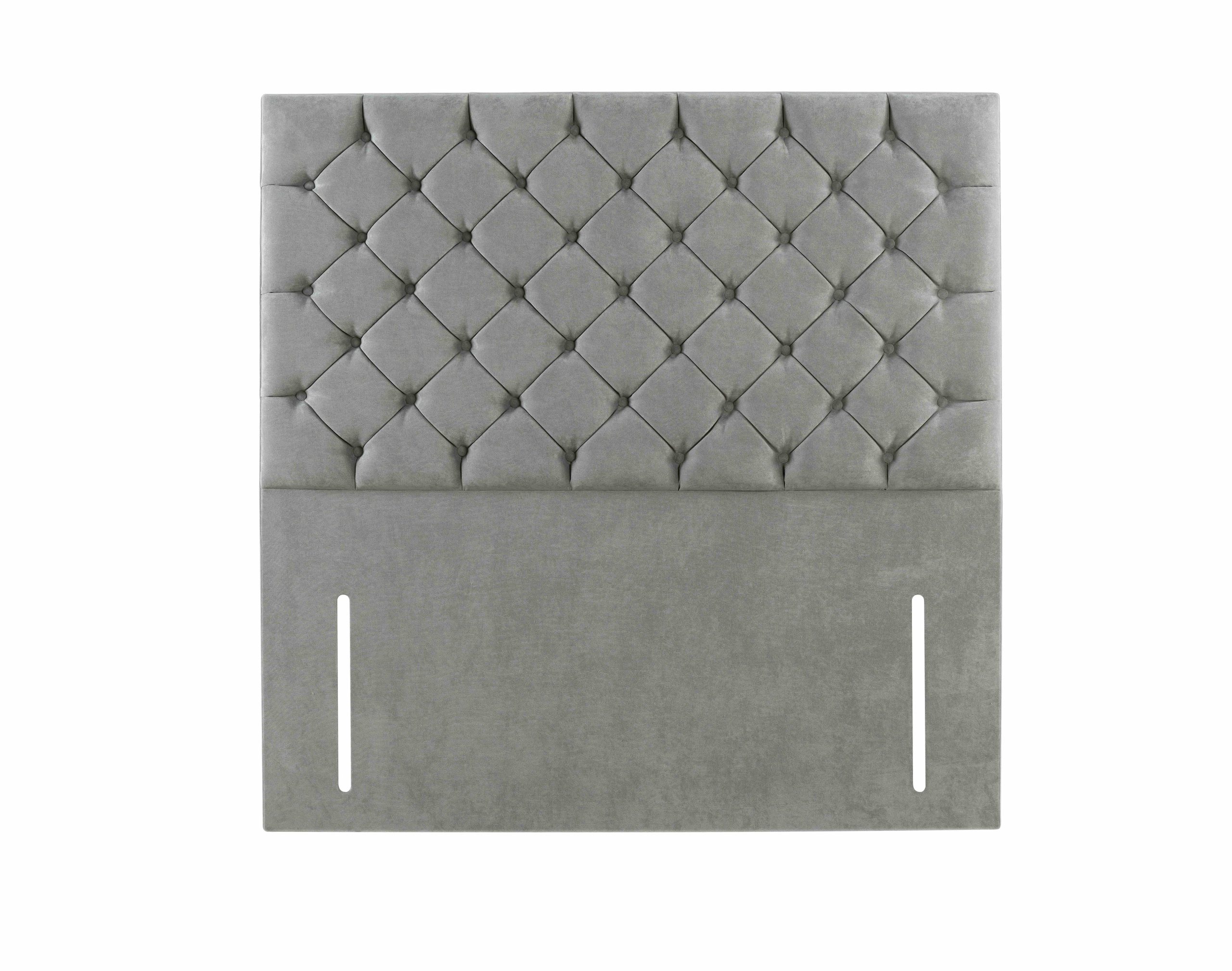 Grey diamond pattern headboard