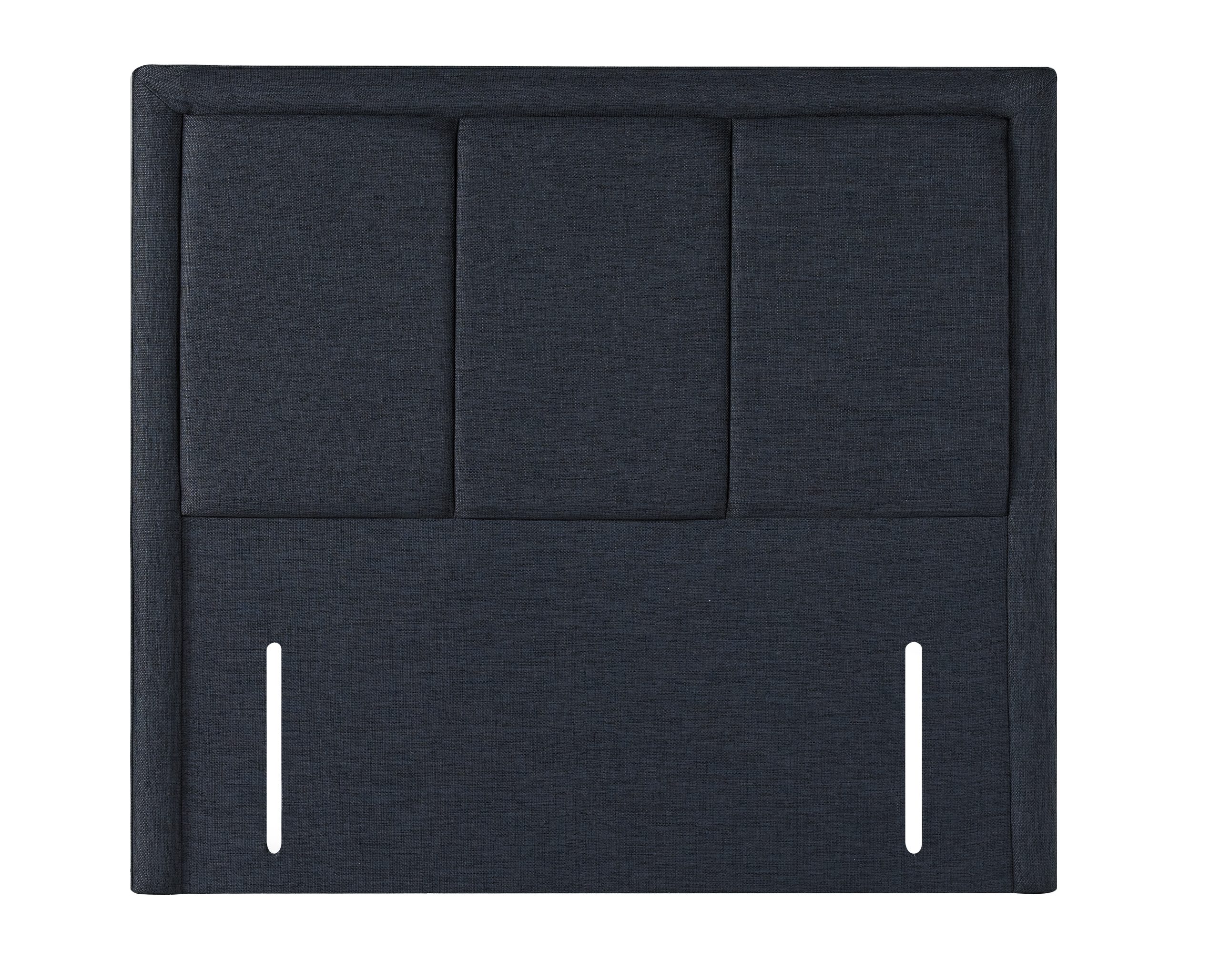 Black fabric headboard