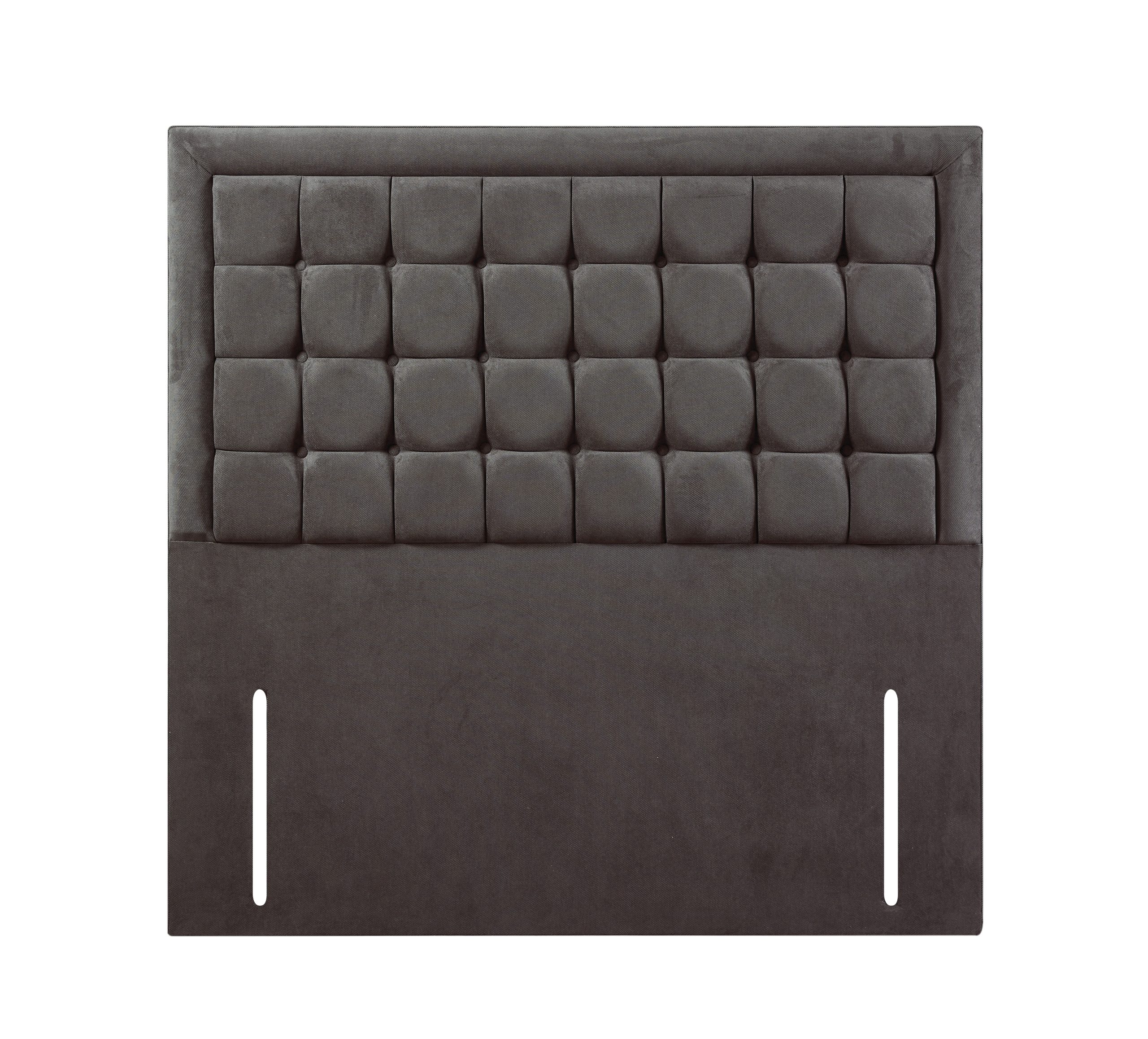 Brown square pattern headboard