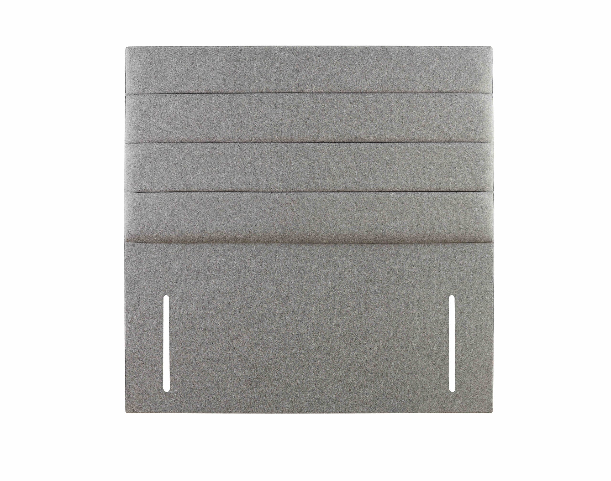 cream headboard with horizontal lines